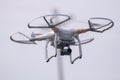 Air drone surveillance camera Royalty Free Stock Photo