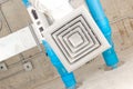Air duct in square shape Royalty Free Stock Photo