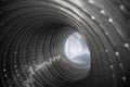Air ducting - inside flexible aluminum ventilation tube