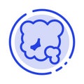 Air, Dust, Environment, Pm2, Pollution Blue Dotted Line Line Icon