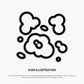 Air, Dust, Environment, Pollution Line Icon Vector Royalty Free Stock Photo
