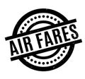 Air Fares rubber stamp