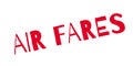 Air Fares rubber stamp