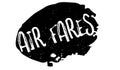 Air Fares rubber stamp