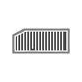air filter black line icon. Vector isolated element Royalty Free Stock Photo