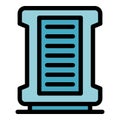 Air filter equipment icon vector flat