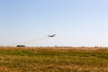 ENGELS, RUSSIA - AUGUST 19, 2017: Air Fleet Day. Military aircraft bomber takes off Royalty Free Stock Photo