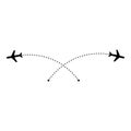 Air flight vector icon. route illustration sign. air tickets symbol. travel logo or mark.