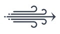 Air Flow Direction Icon: Wind Movement Indicator, vector design Generative AI Royalty Free Stock Photo