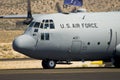 Air Force cargo plane Royalty Free Stock Photo