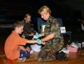 Air Force doctor treats Hurricane Katrina victim