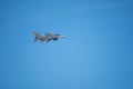 Air Force fighters from different national bases practicing landing and formation flying. Royalty Free Stock Photo