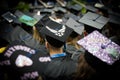 Air Force Member at University Graduation