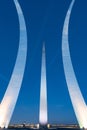 Air Force Memorial Pillars At Night Royalty Free Stock Photo