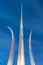 Air Force Memorial Pillars At Night Royalty Free Stock Photo