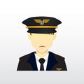 Air force officer. Vector illustration decorative design