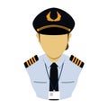 Air force officer. Vector illustration decorative design