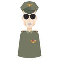 air force officer. Vector illustration decorative design