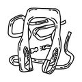 Air Force Pilot LPU Icon. Doodle Hand Drawn or Outline Icon Style