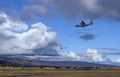 Air Force plane flying low