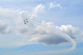 Air Force Thunderbirds Air Show - Four Planes Royalty Free Stock Photo