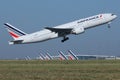 Air France Airbus departure to destiantion Royalty Free Stock Photo