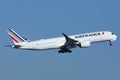 Air France Airbus A350 departure to destiantion Royalty Free Stock Photo