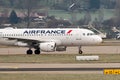 Air France Airbus A319-115 jet in Zurich in Switzerland Royalty Free Stock Photo