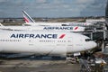 Air France airplanes at Charles de Gaulle airport in Paris, Fran