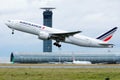 Air France Boeing 777 departure to destiantion Royalty Free Stock Photo