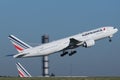 Air France Boeing 777 departure to destiantion Royalty Free Stock Photo