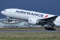 Air France Boeing 777 departure to destiantion Royalty Free Stock Photo