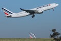 Air France Boeing 777 departure to destiantion Royalty Free Stock Photo