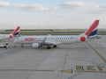 Air France Embraer 190-100LR taxiing in Paris Royalty Free Stock Photo