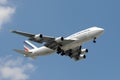 Air France jumbo jet Royalty Free Stock Photo