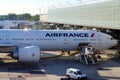 Air France plane under preparation for next journey.