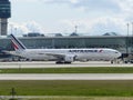 Air France plane in YVR-Airport. Vancouver International Airport. Richmond, British Columbia.