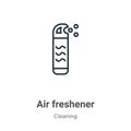 Air freshener outline vector icon. Thin line black air freshener icon, flat vector simple element illustration from editable