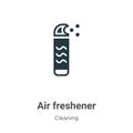 Air freshener vector icon on white background. Flat vector air freshener icon symbol sign from modern cleaning collection for