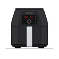 Air fryer kitchen vector flat design