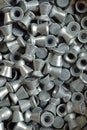 Air gun pellets close up. Royalty Free Stock Photo