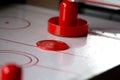 Air hockey table close up Royalty Free Stock Photo
