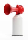 Air horn can isolated on white background. 3D illustration Royalty Free Stock Photo