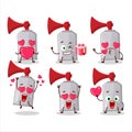 Air horn cartoon character with love cute emoticon Royalty Free Stock Photo