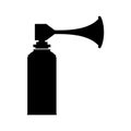 Air horn icon for rescue sos or sports signals isolated on white background. Signal horn symbol, sound signal klaxon Royalty Free Stock Photo