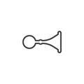 Air horn line icon