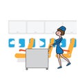 Air hostess cabin attendant