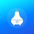 Air humidifier and purifier icon