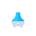 Air humidifier, purifier icon, flat vector