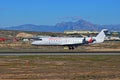 Air Iberia Aircraft Landing At Alicante Airport